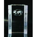 6" Groove Atlas Optical Crystal Award